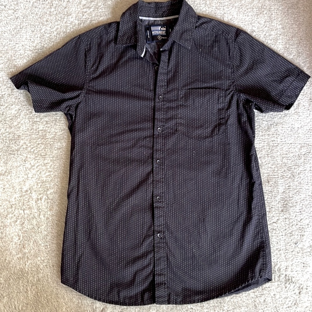 Monument polka dot shirt sleeve shirt size S